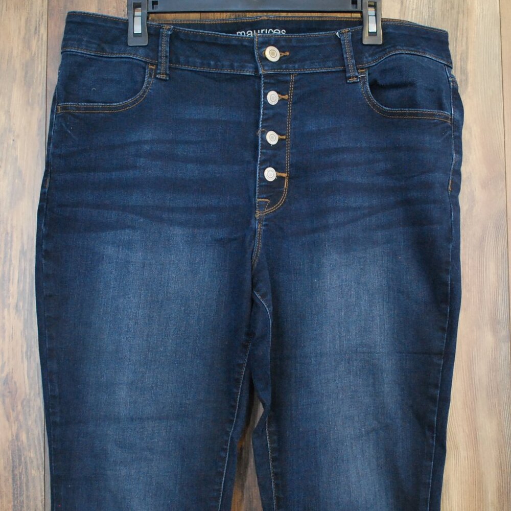 Maurices Dark Blue Skinny Jeans